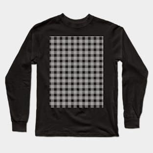 White checkered pattern - Retro Pattern Design Long Sleeve T-Shirt